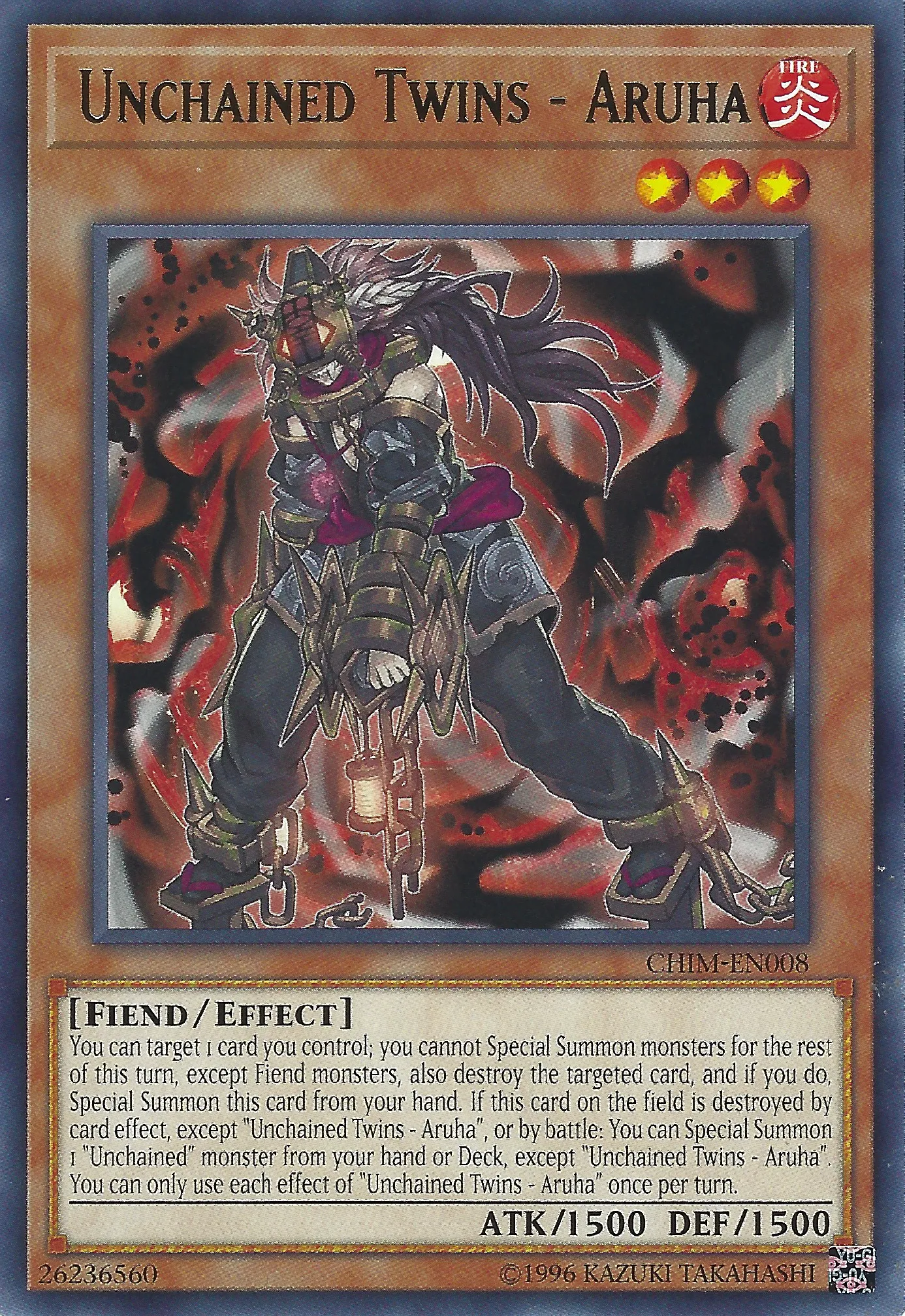 Unchained Twins - Aruha — Chaos Impact - Unlimited — Yu-Gi-Oh!