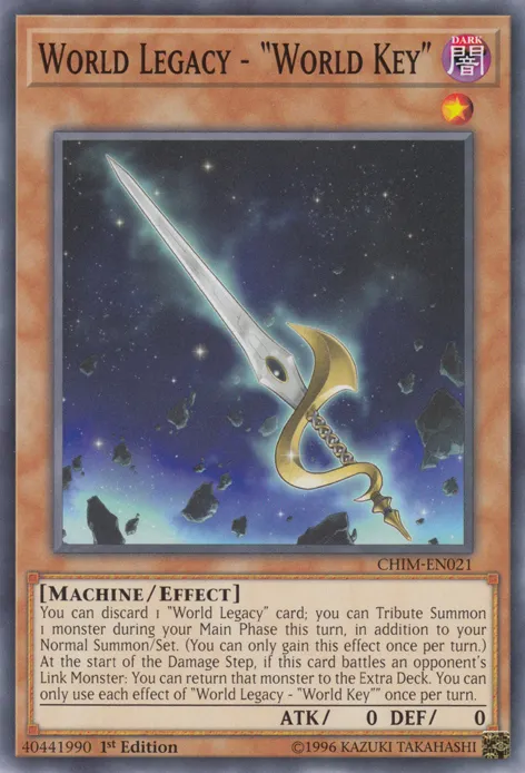World Legacy - "World Key" from Chaos Impact - Yu-Gi-Oh!