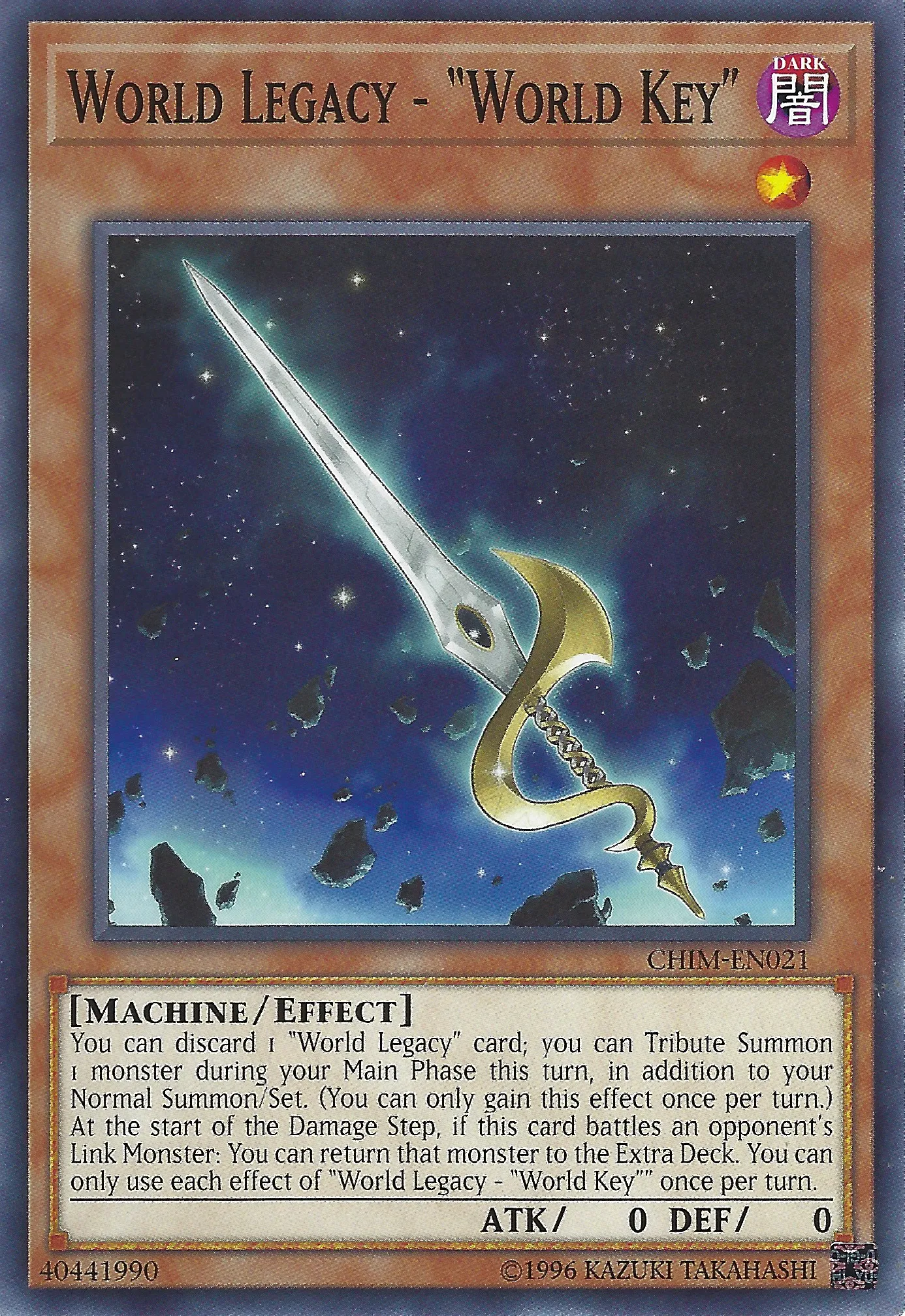 Héritage du Monde - "Clé du Monde" — Chaos Impact - Unlimited — Yu-Gi-Oh!