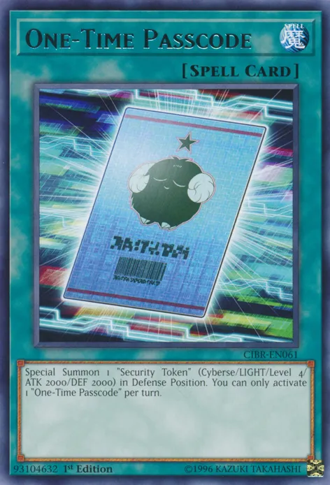 One-Time Passcode — Circuit Break — Yu-Gi-Oh!