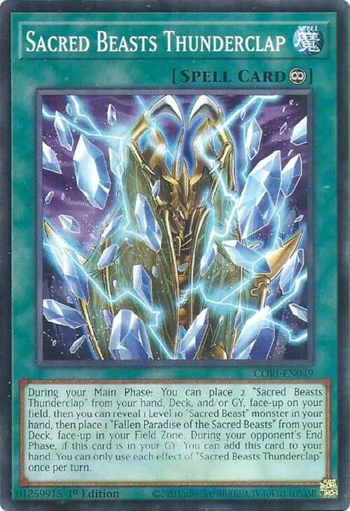 Sacred Beasts Thunderclap — Chaos Origins — Yu-Gi-Oh!