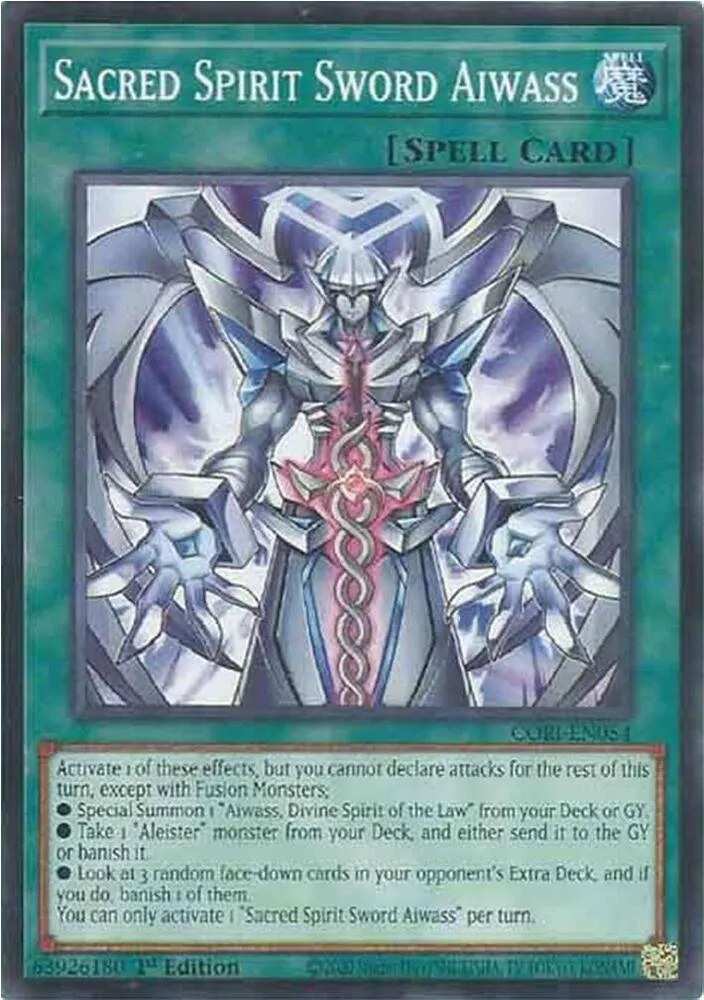 Sacred Spirit Sword Aiwass — Chaos Origins — Yu-Gi-Oh!