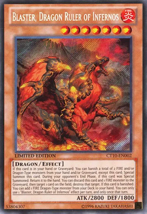 Blaster, Dragon Ruler of Infernos from Collector's Tins 2013 - Yu-Gi-Oh!