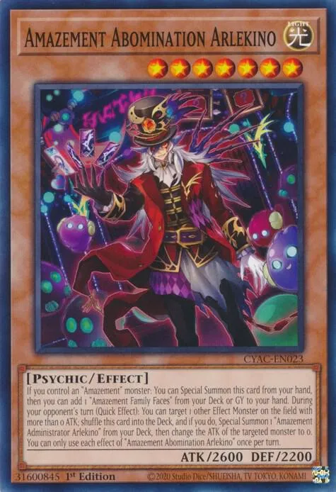 Amazement Abomination Arlekino — Cyberstorm Access — Yu-Gi-Oh!