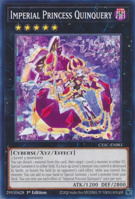 Imperial Princess Quinquery — Cyberstorm Access — Yu-Gi-Oh!