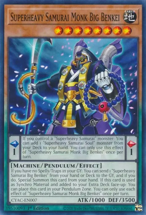 Superheavy Samurai Monk Big Benkei — Cyberstorm Access — Yu-Gi-Oh!