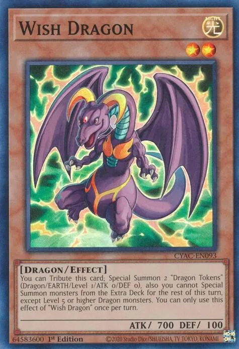 Wish Dragon — Cyberstorm Access — Yu-Gi-Oh!