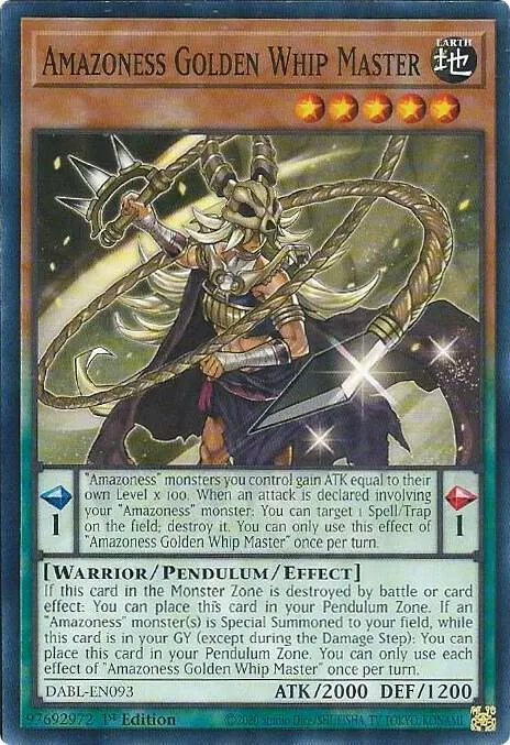 Amazoness Golden Whip Master — Darkwing Blast — Yu-Gi-Oh!
