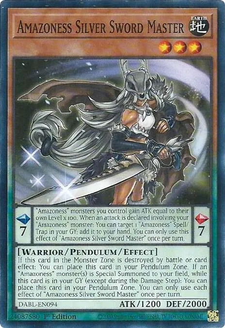 Amazoness Silver Sword Master — Darkwing Blast — Yu-Gi-Oh!