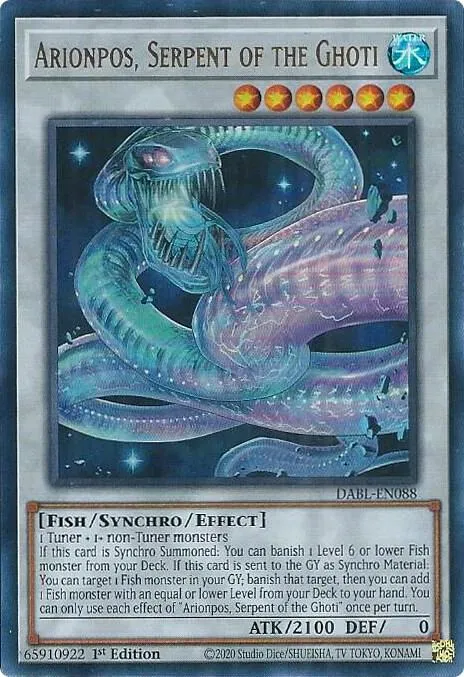 Arionpos, Serpent of the Ghoti — Darkwing Blast — Yu-Gi-Oh!