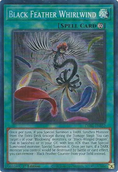 Black Feather Whirlwind — Darkwing Blast — Yu-Gi-Oh!