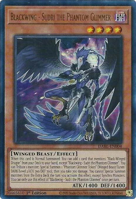 Blackwing - Sudri the Phantom Glimmer — Darkwing Blast — Yu-Gi-Oh!