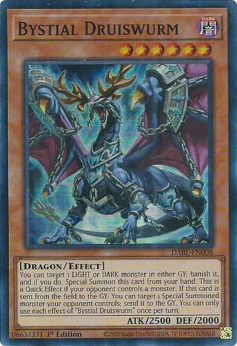 Bystial Druiswurm from Darkwing Blast - Yu-Gi-Oh!