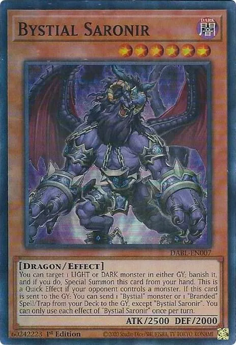 Bystial Saronir — Darkwing Blast — Yu-Gi-Oh!
