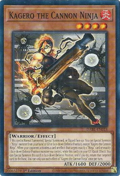Kagero the Cannon Ninja — Darkwing Blast — Yu-Gi-Oh!