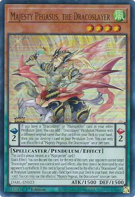 Majesty Pegasus, the Dracoslayer — Darkwing Blast — Yu-Gi-Oh!