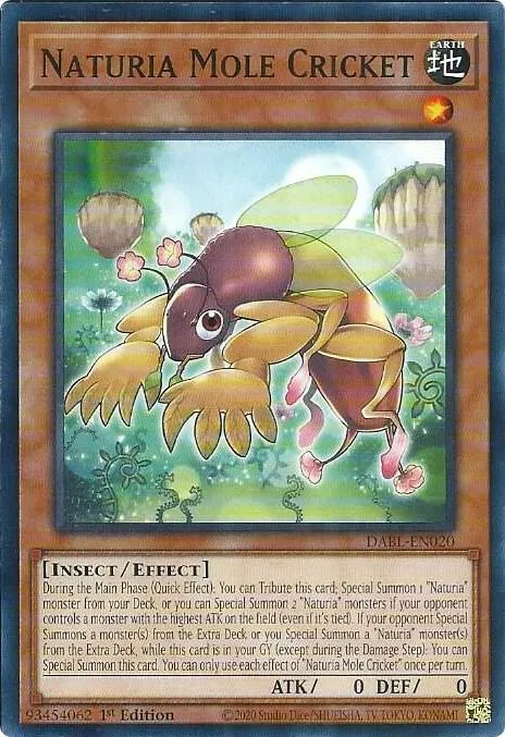 Naturia Mole Cricket — Darkwing Blast — Yu-Gi-Oh!