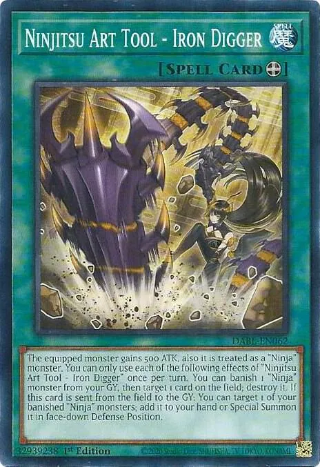 Outil Art Ninjitsu - Pelleteuse de Fer — Darkwing Blast — Yu-Gi-Oh!