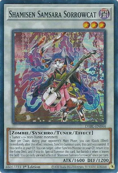 Shamisen Samsara Sorrowcat — Darkwing Blast — Yu-Gi-Oh!