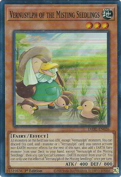 Vernusylph of the Misting Seedlings — Darkwing Blast — Yu-Gi-Oh!