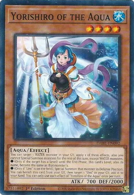 Yorishiro of the Aqua — Darkwing Blast — Yu-Gi-Oh!