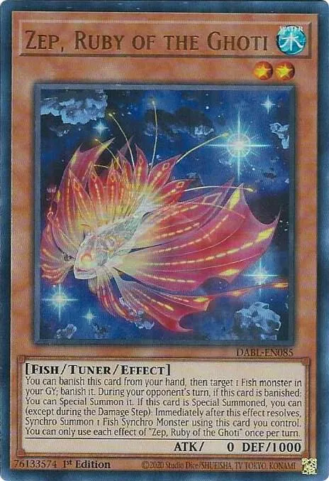 Zep, Ruby of the Ghoti — Darkwing Blast — Yu-Gi-Oh!