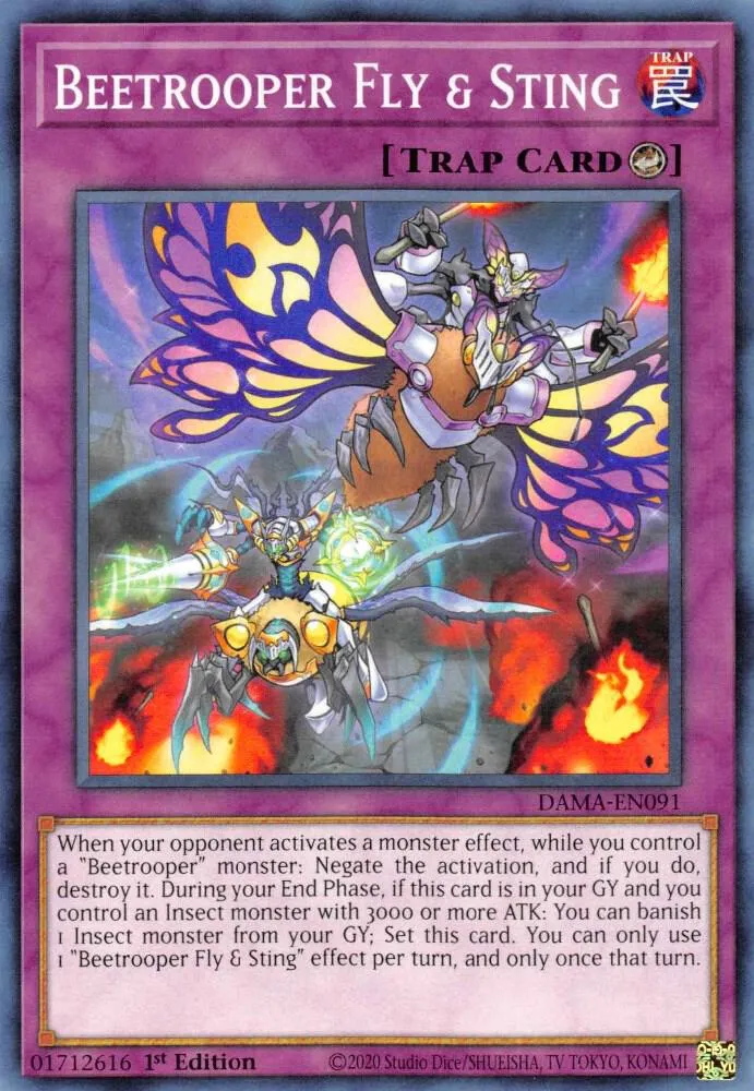 Beetrooper Fly & Sting — Dawn of Majesty — Yu-Gi-Oh!