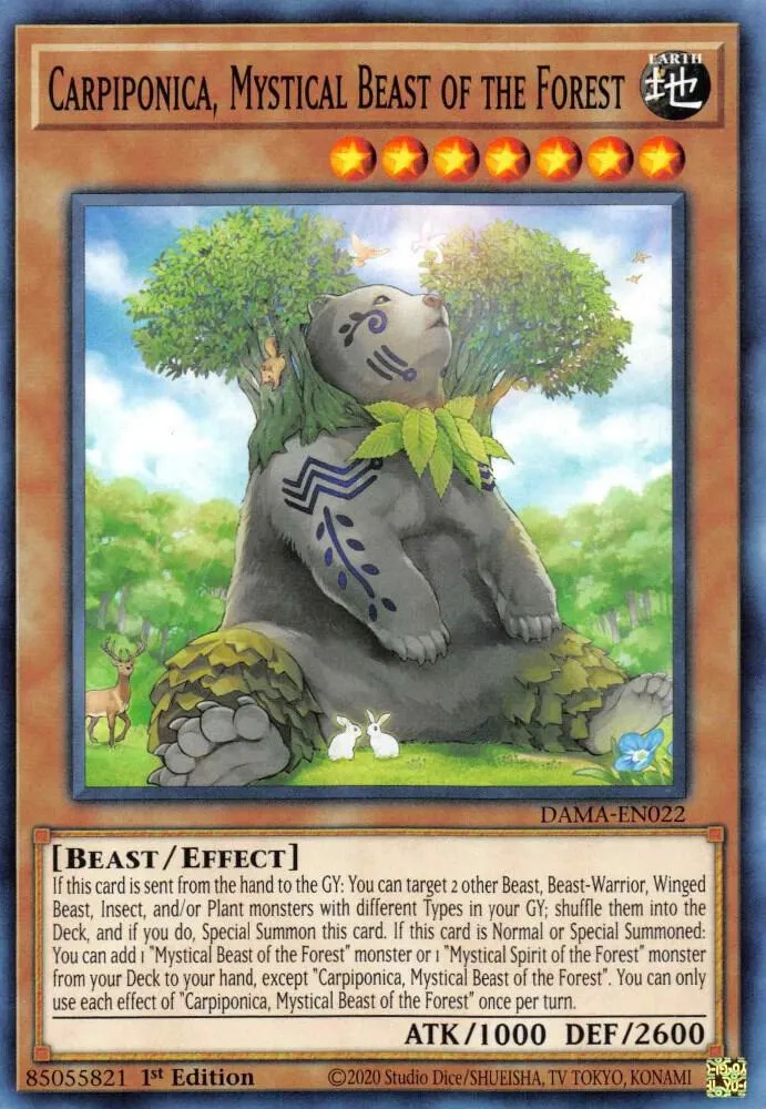 Carpiponica, Mystical Beast of the Forest — Dawn of Majesty — Yu-Gi-Oh!