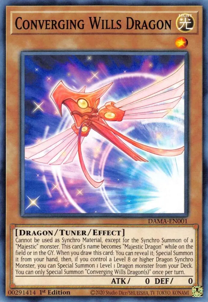 Converging Wills Dragon — Dawn of Majesty — Yu-Gi-Oh!