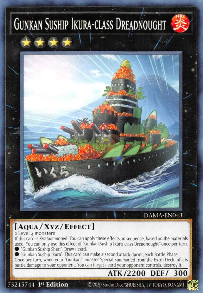 Gunkan Suship Ikura-class Dreadnought — Dawn of Majesty — Yu-Gi-Oh!