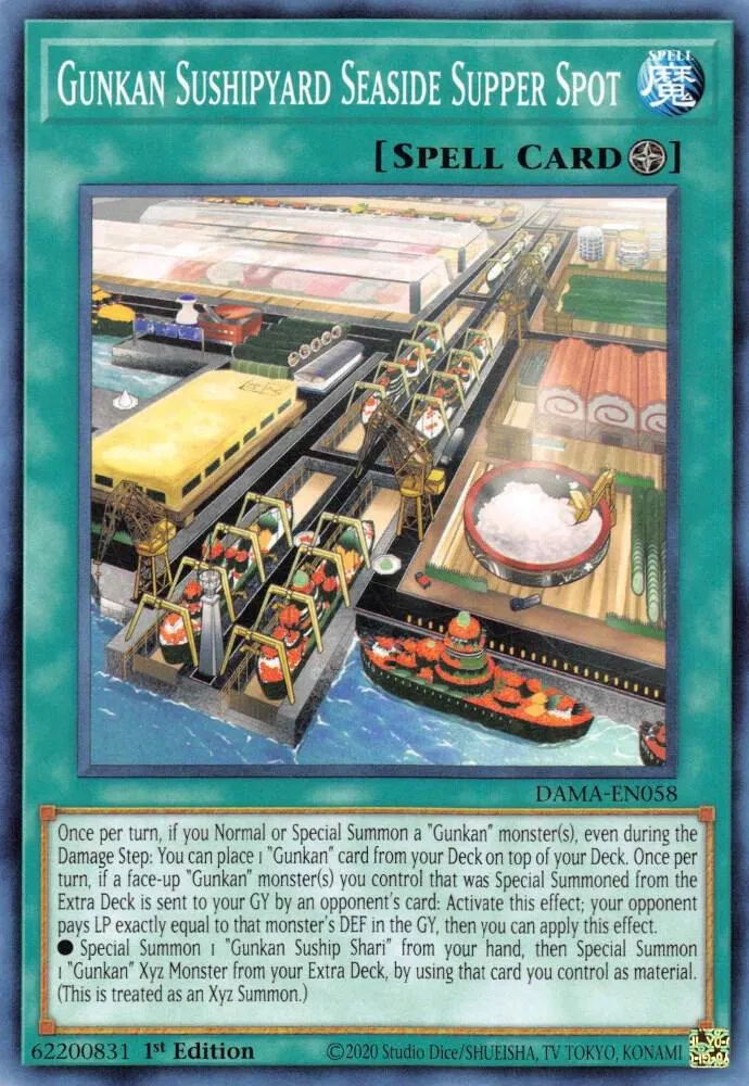 Gunkan Sushipyard Seaside Supper Spot — Dawn of Majesty — Yu-Gi-Oh!
