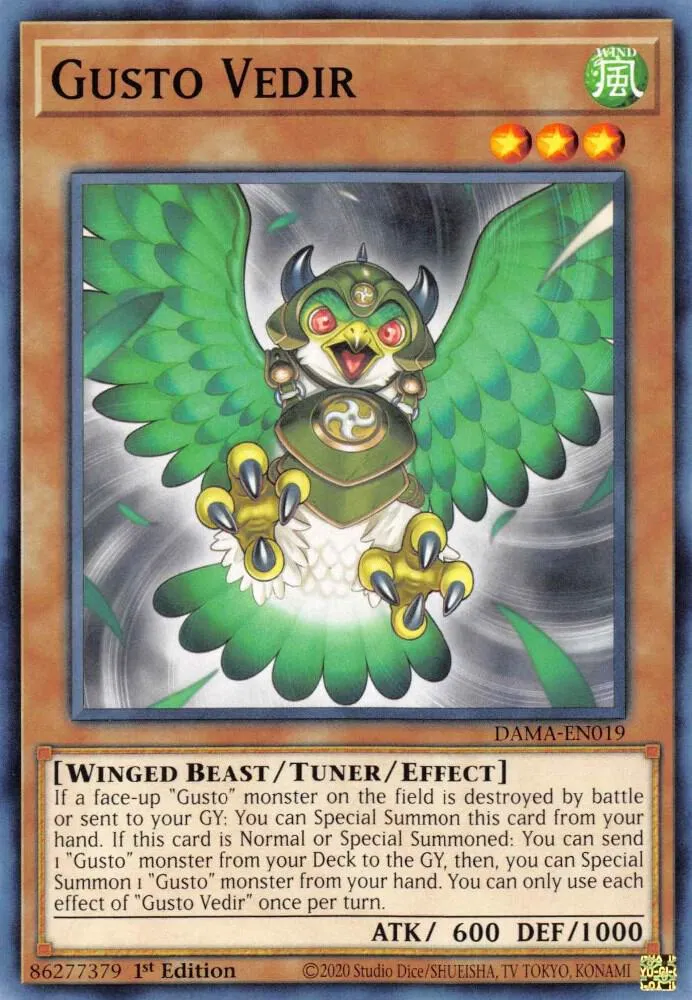 Gusto Vedir — Dawn of Majesty — Yu-Gi-Oh!