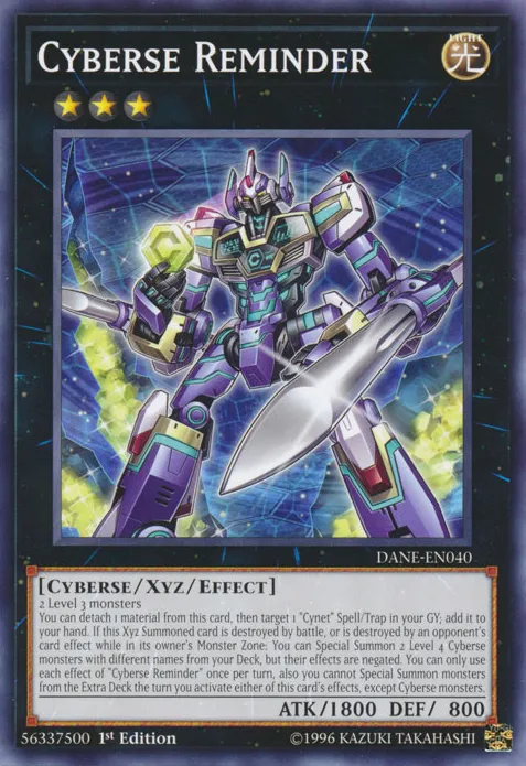 Cyberse Reminder — Dark Neostorm — Yu-Gi-Oh!
