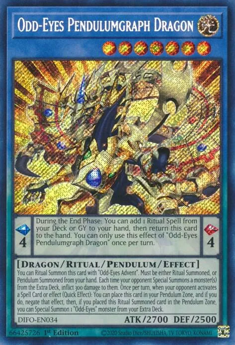 Odd-Eyes Pendulumgraph Dragon — Dimension Force — Yu-Gi-Oh!