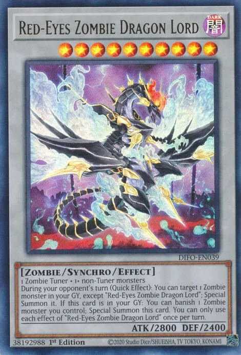 Red-Eyes Zombie Dragon Lord — Dimension Force — Yu-Gi-Oh!