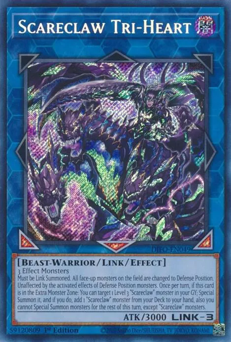 Scareclaw Tri-Heart — Dimension Force — Yu-Gi-Oh!
