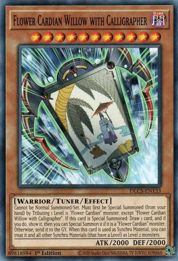 Fleur Cardian Saule avec Calligraphe — Dragons of Legend: The Complete Series — Yu-Gi-Oh!