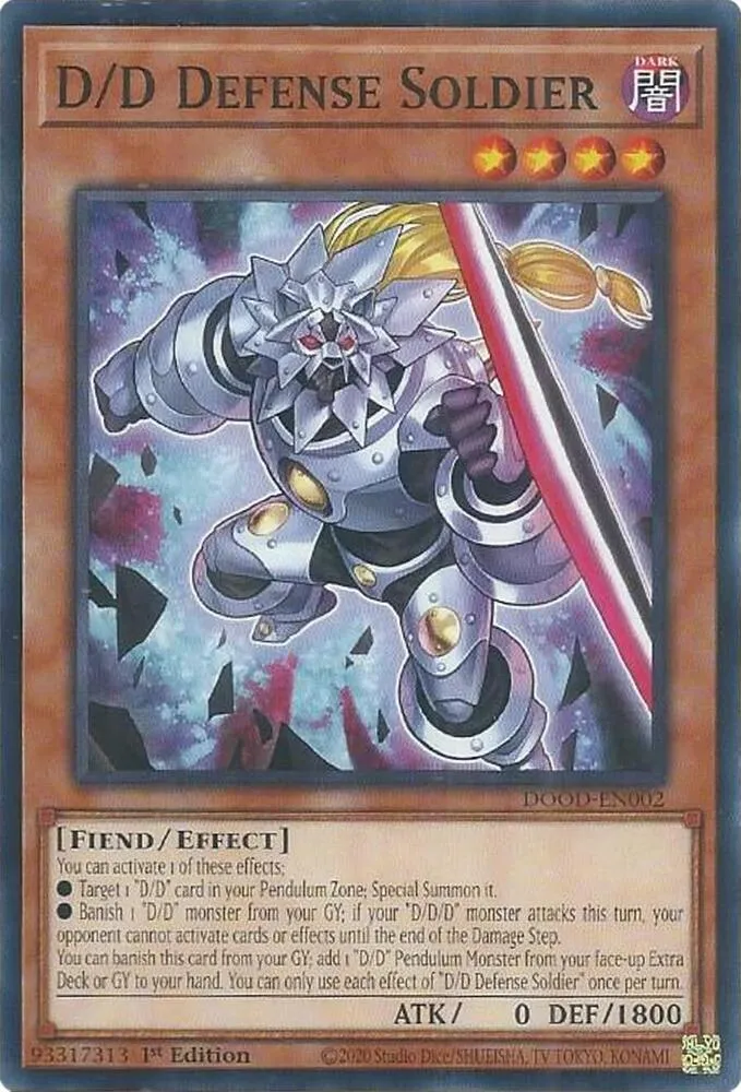 D/D Defense Soldier — Doom of Dimensions — Yu-Gi-Oh!
