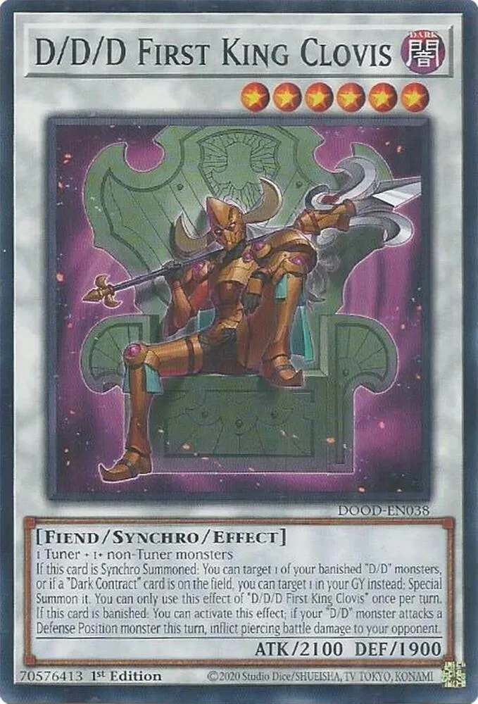 D/D/D First King Clovis — Doom of Dimensions — Yu-Gi-Oh!