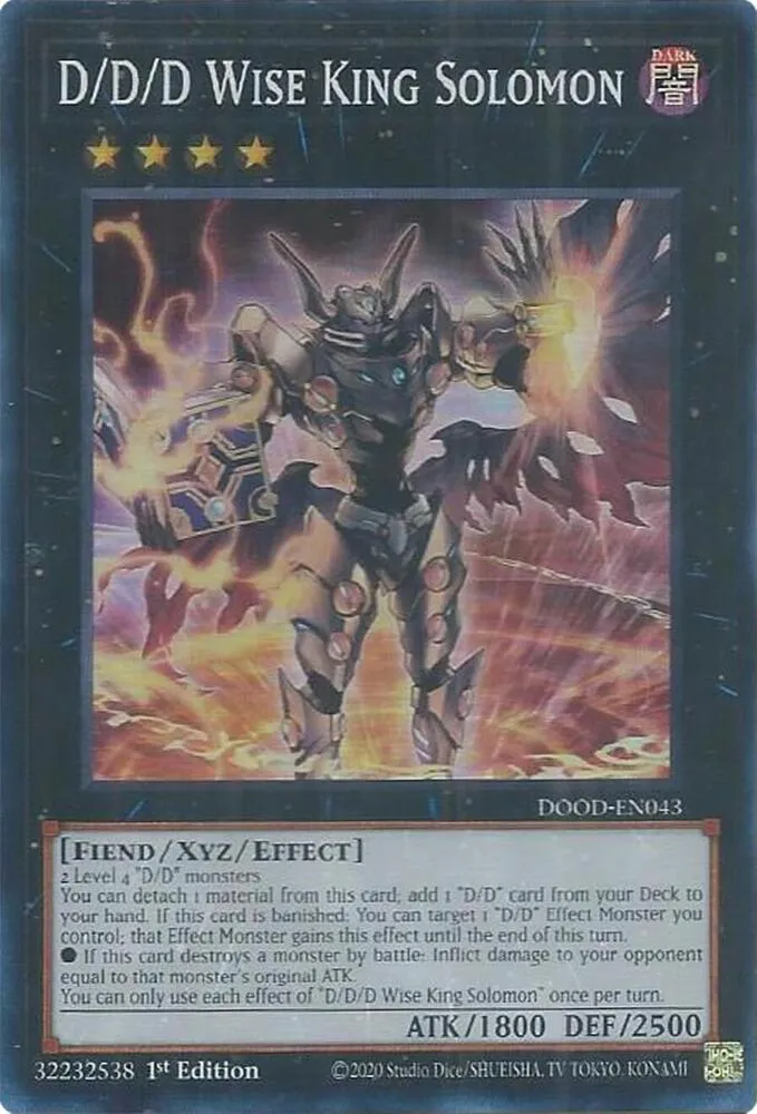 D/D/D Wise King Solomon — Doom of Dimensions — Yu-Gi-Oh!