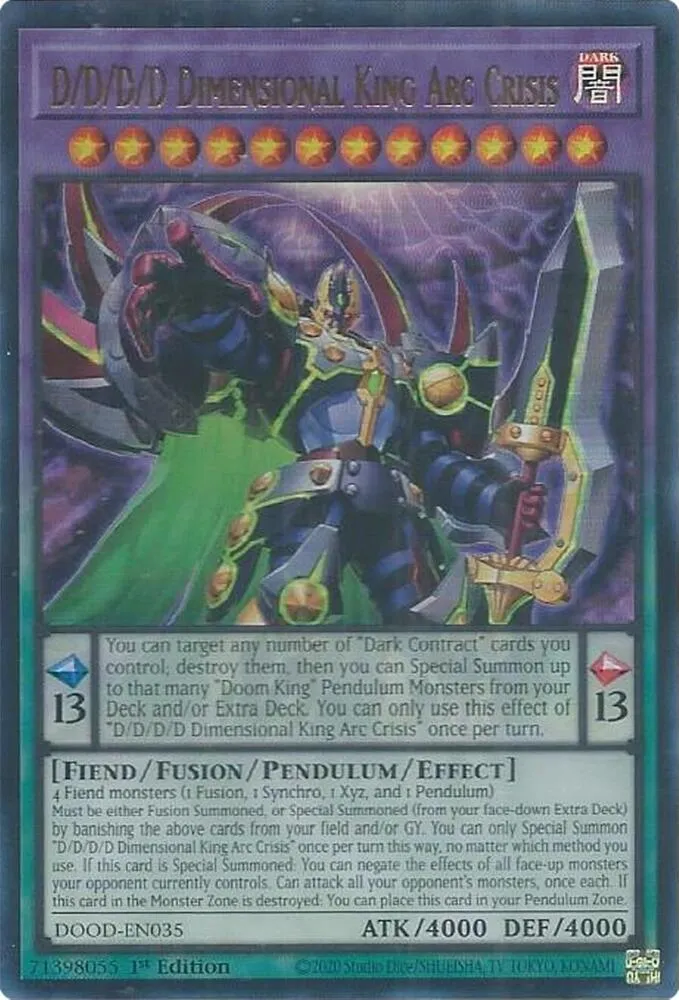 D/D/D/D Dimensional King Arc Crisis — Doom of Dimensions — Yu-Gi-Oh!