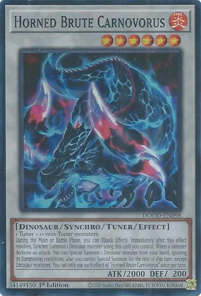 Horned Brute Carnovorus — Doom of Dimensions — Yu-Gi-Oh!