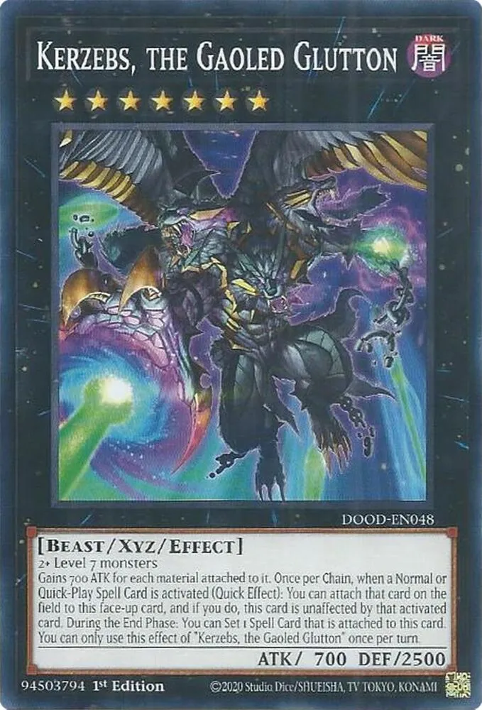 Kerzebs, the Gaoled Glutton — Doom of Dimensions — Yu-Gi-Oh!