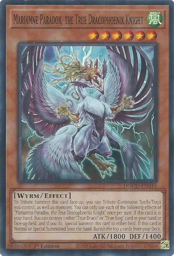 Mariamne Paradox, the True Dracophoenix Knight — Doom of Dimensions — Yu-Gi-Oh!