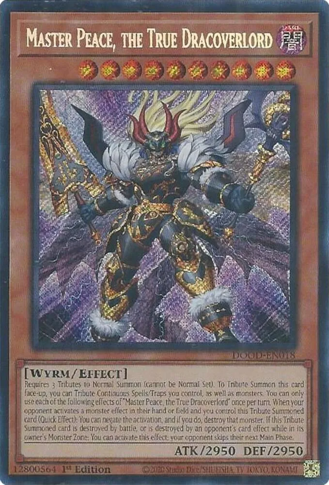Master Peace, the True Dracoverlord — Doom of Dimensions — Yu-Gi-Oh!