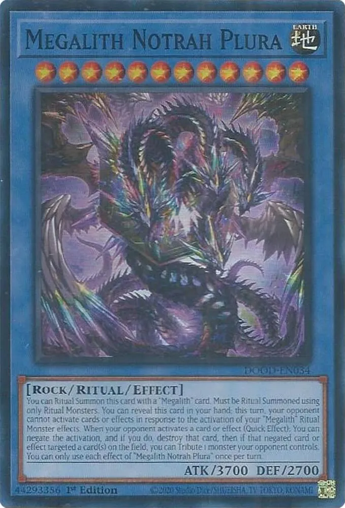 Megalith Notrah Plura — Doom of Dimensions — Yu-Gi-Oh!