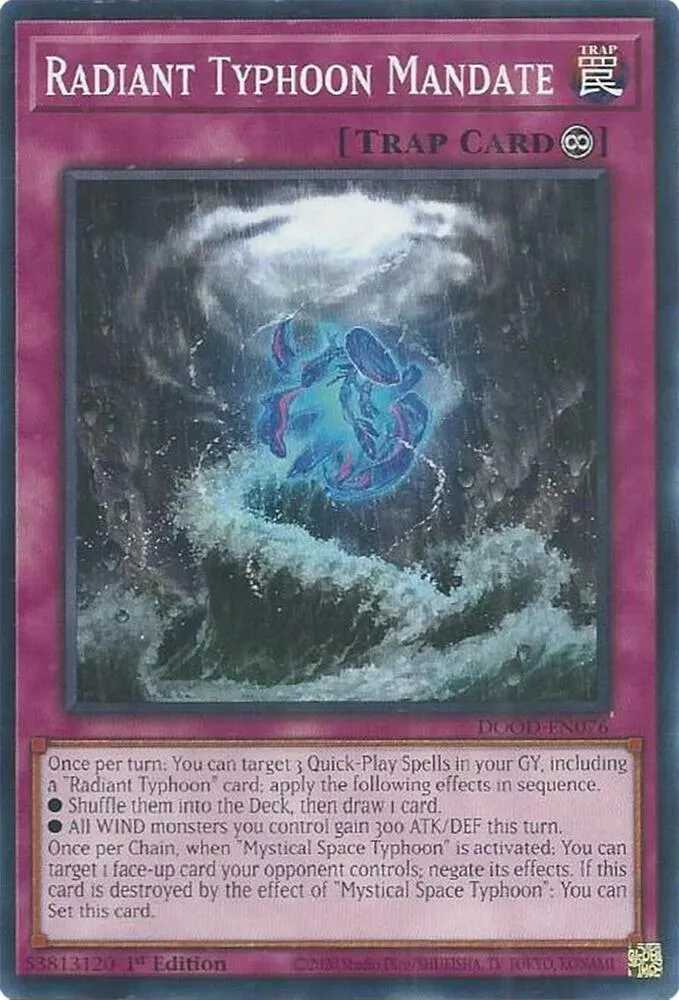 Radiant Typhoon Mandate — Doom of Dimensions — Yu-Gi-Oh!