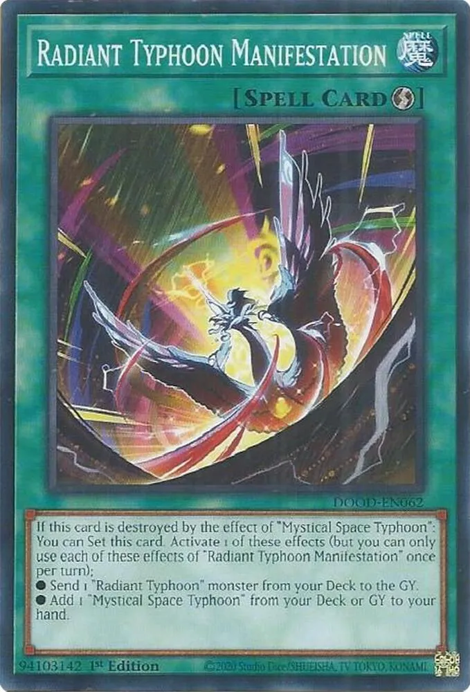 Radiant Typhoon Manifestation — Doom of Dimensions — Yu-Gi-Oh!