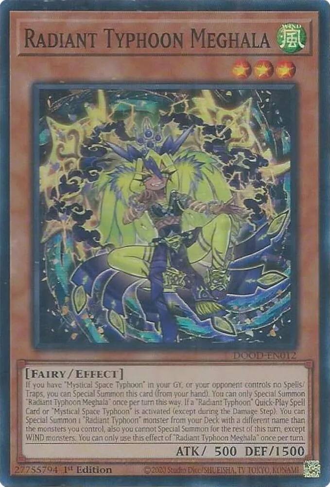 Radiant Typhoon Meghala — Doom of Dimensions — Yu-Gi-Oh!