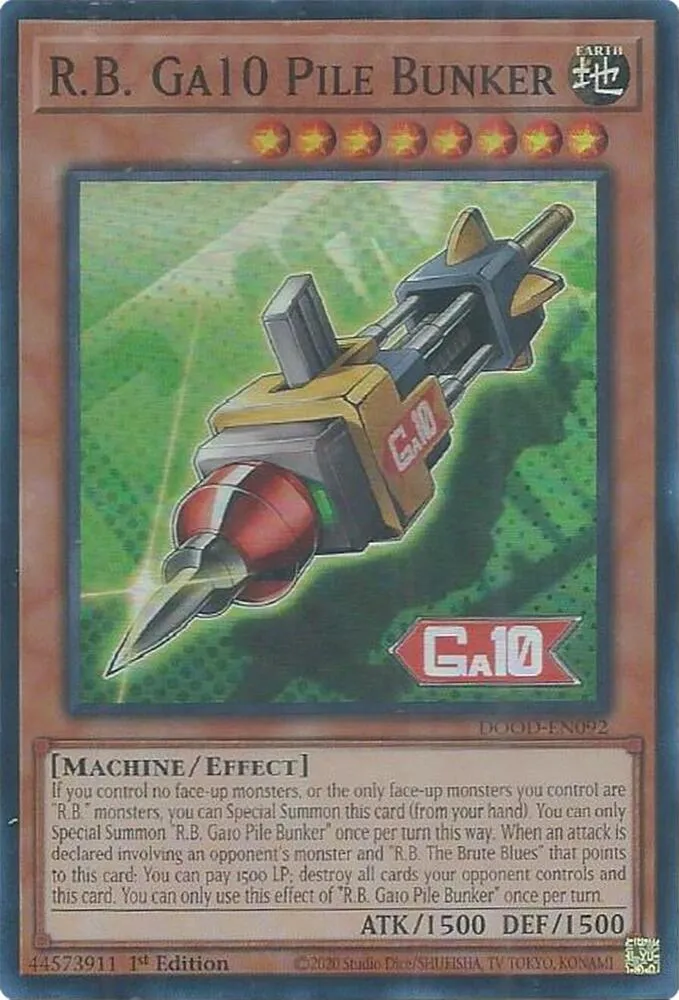 R.B. Ga10 Pile Bunker — Doom of Dimensions — Yu-Gi-Oh!